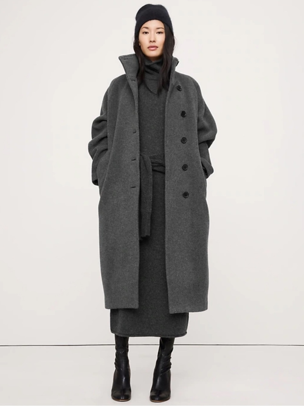 Banana Republic Italian Wool-Blend Top Coat, size XL